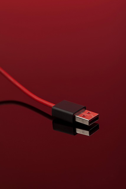 깔끔하게 정리된 USB 케이블